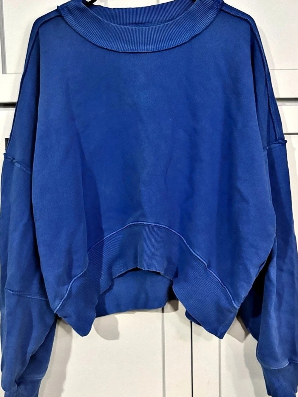 We The Free Camden Sweatshirt Oversized Blue Sweatshirt Size XL Like New